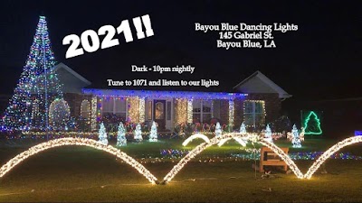 Bayou Blue Dancing Lights – Halloween and Christmas light show