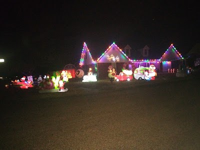 Christmas light installation