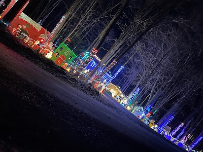 The North Waterboro Pole Christmas Light Display